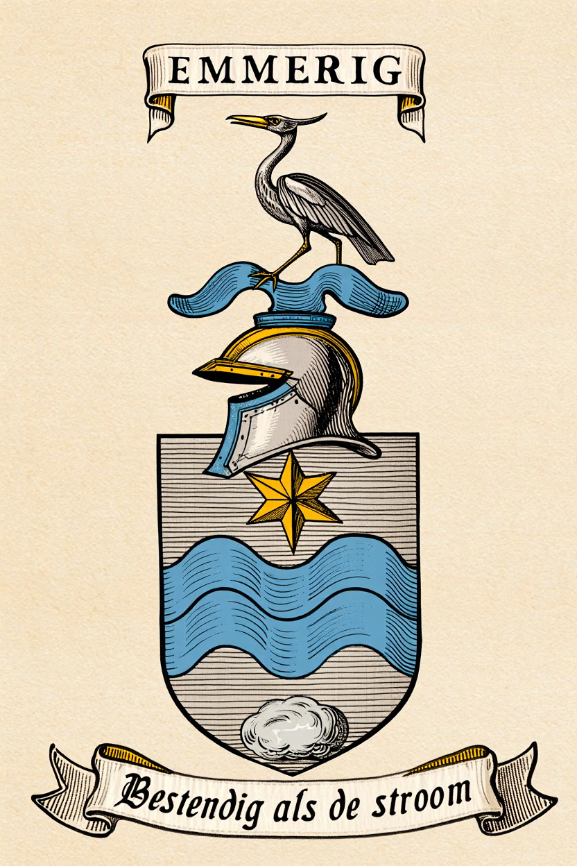 Familiewapen van de achternaam EMMERIG (vergrendeld)