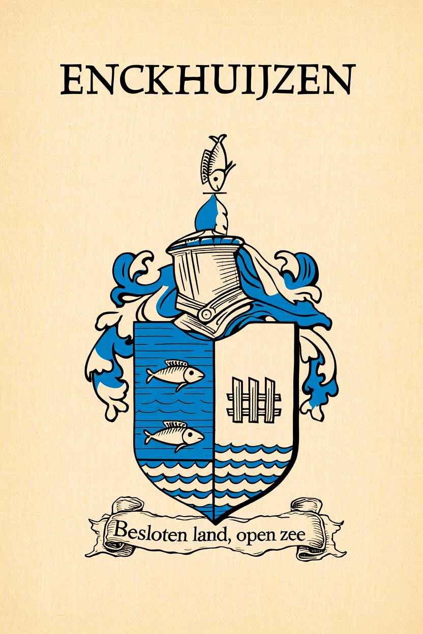 Familiewapen van de achternaam ENCKHUIJZEN (vergrendeld)