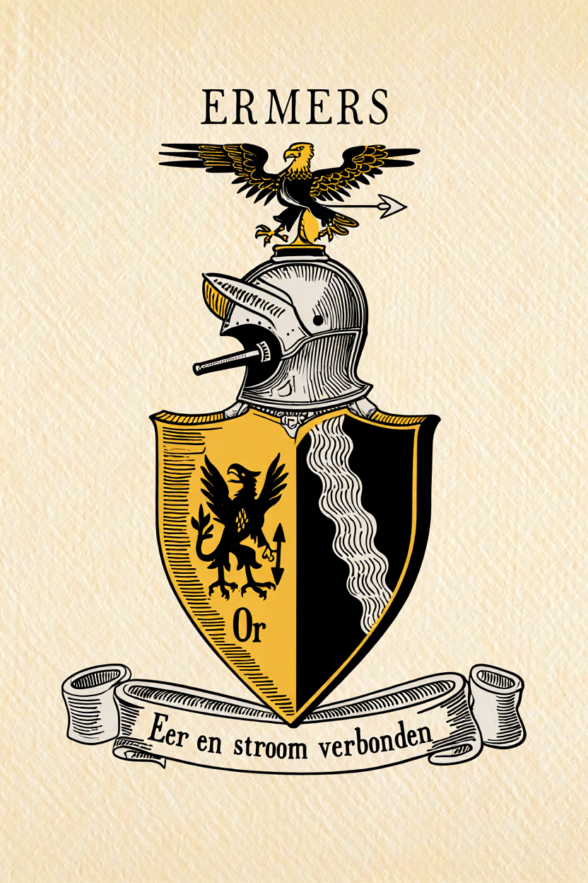 Familiewapen van de achternaam ERMERS (vergrendeld)
