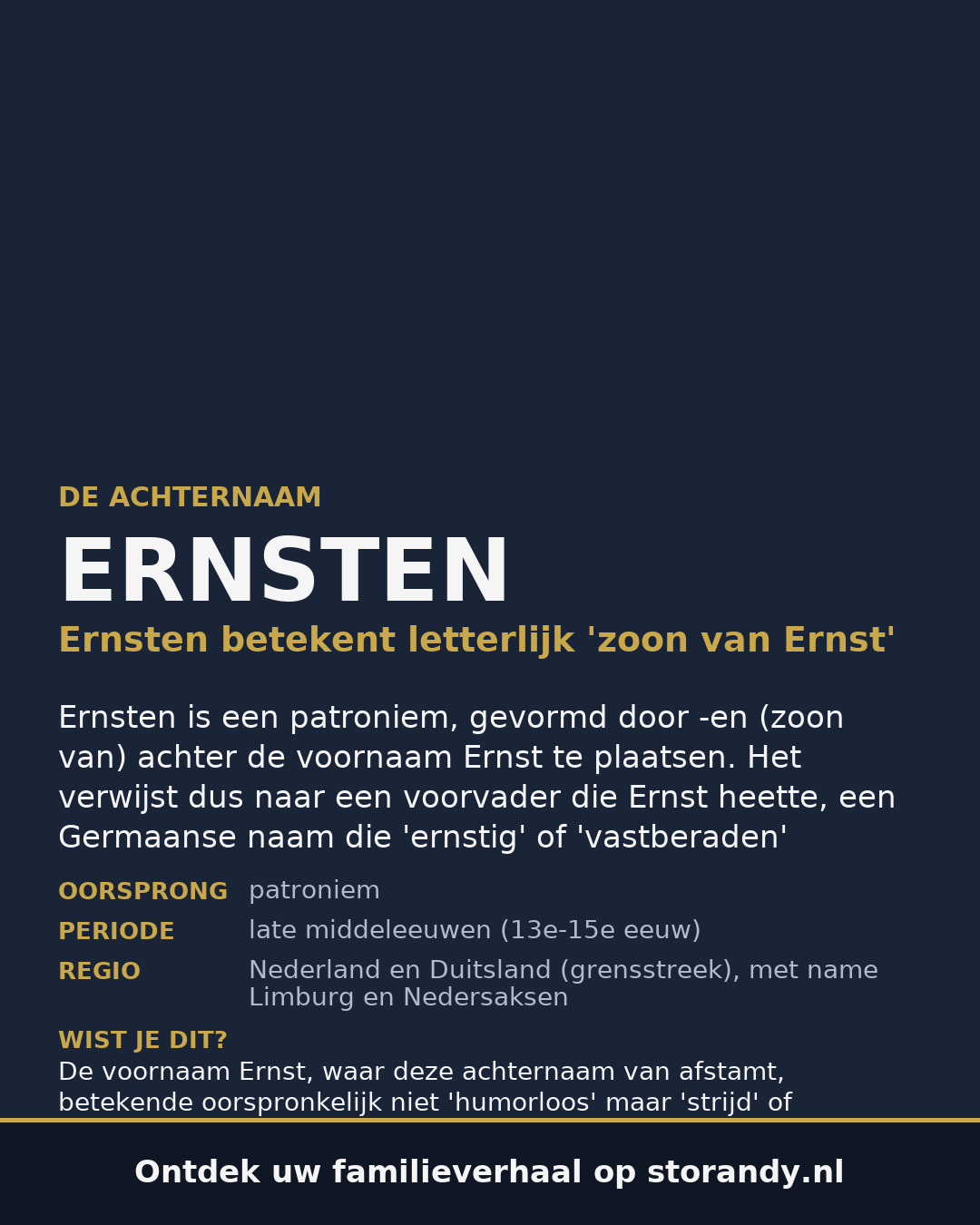Familiewapen van de achternaam ERNSTEN