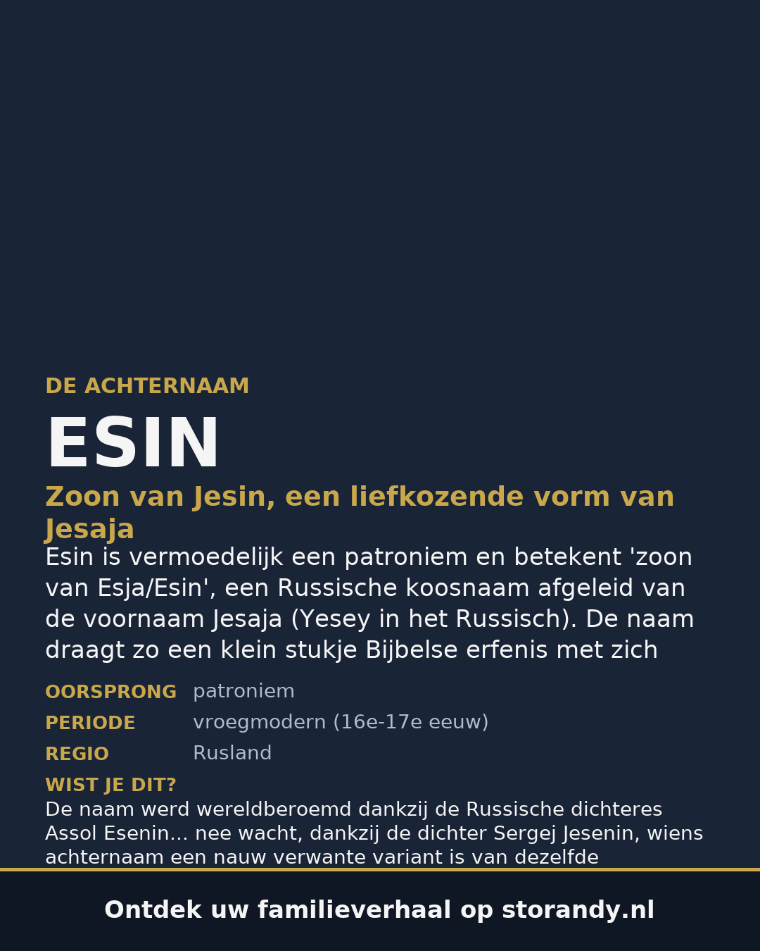 Familiewapen van de achternaam ESIN