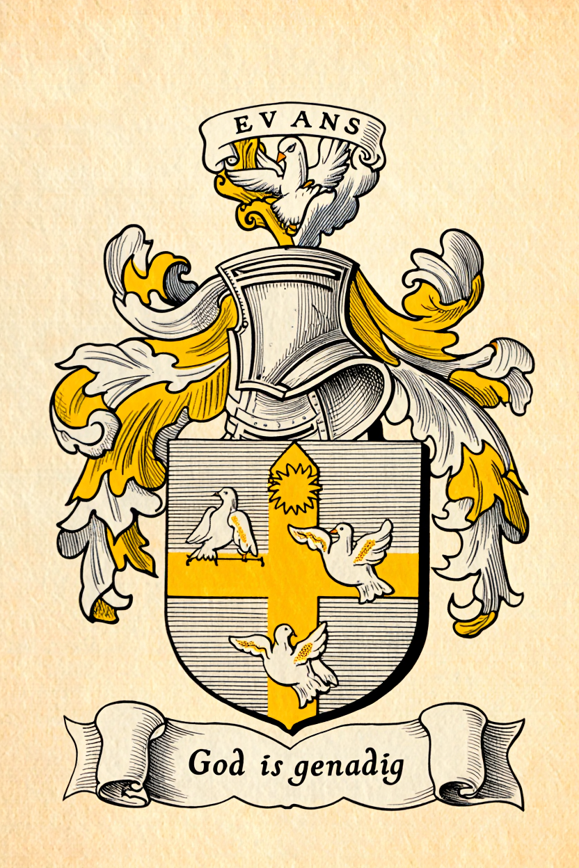 Familiewapen van de achternaam EVANS