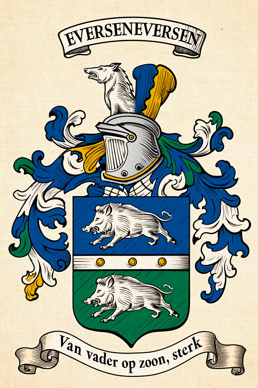 Familiewapen van de achternaam EVERSENEVERSEN