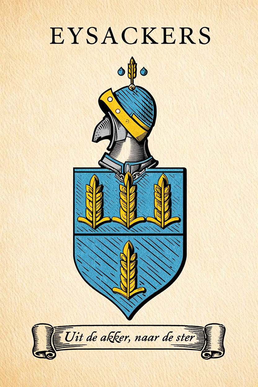 Familiewapen van de achternaam EYSACKERS (vergrendeld)