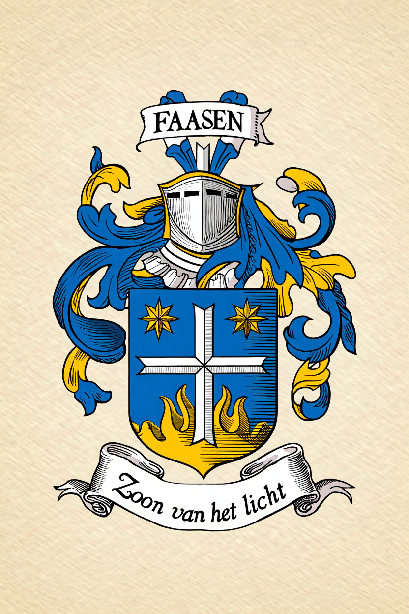 Familiewapen van de achternaam FAASEN (vergrendeld)
