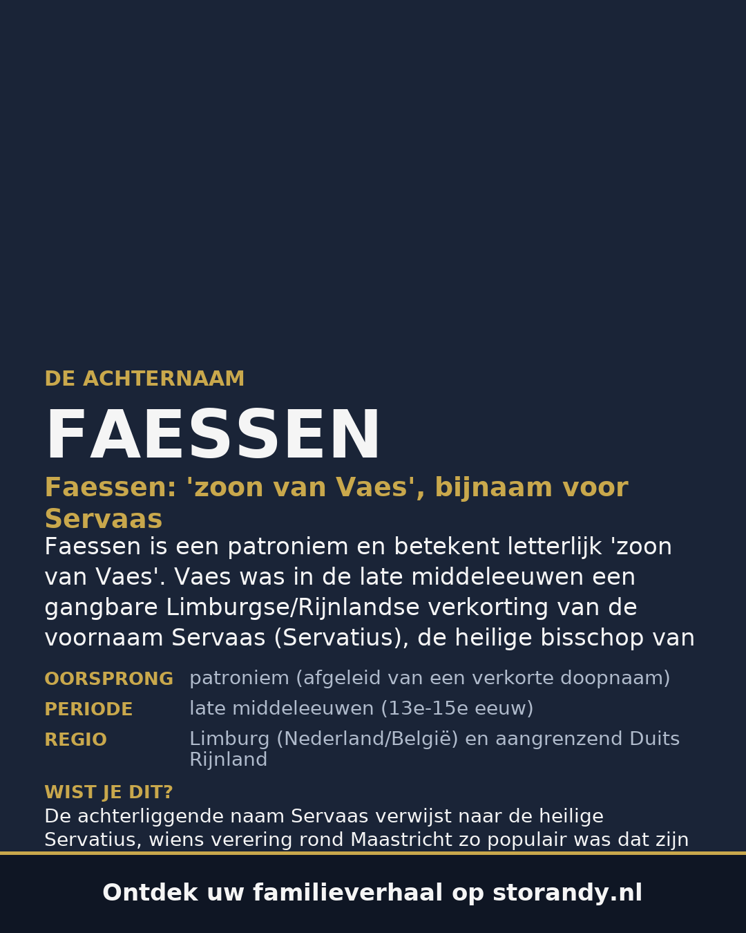Familiewapen van de achternaam FAESSEN