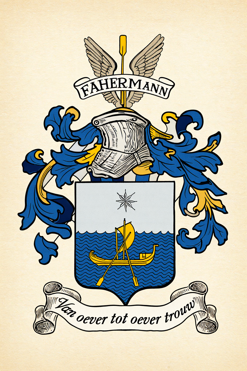 Familiewapen van de achternaam FAHERMANN