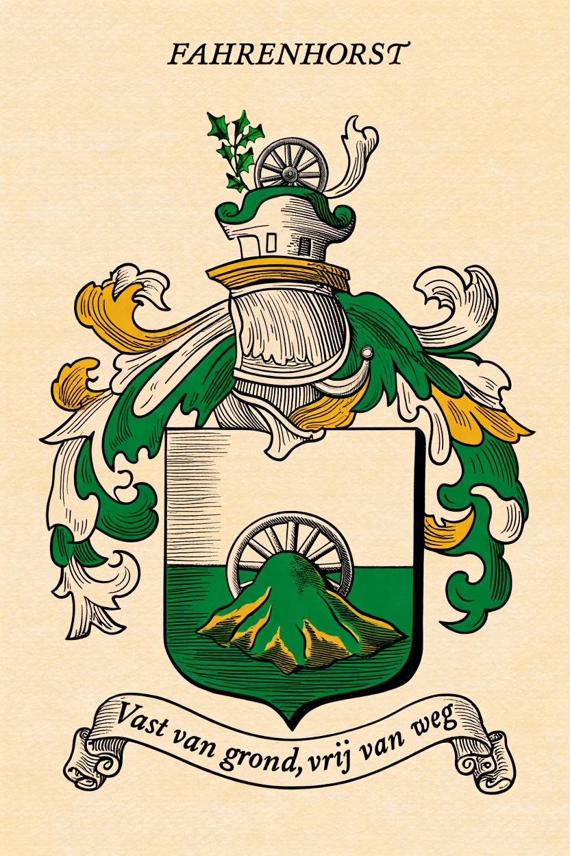 Familiewapen van de achternaam FAHRENHORST (vergrendeld)