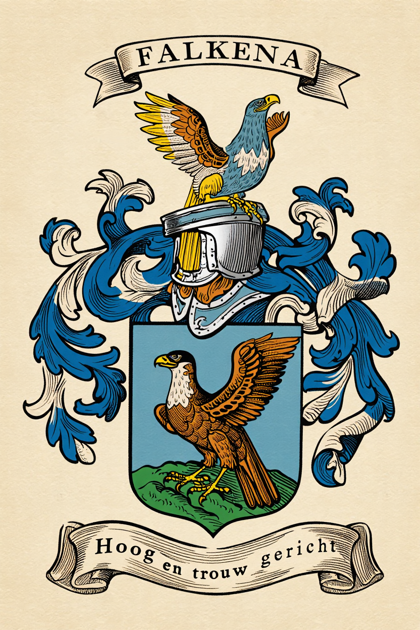 Familiewapen van de achternaam FALKENA
