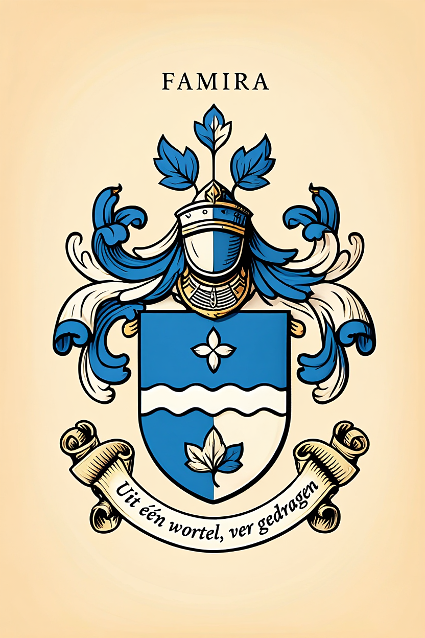 Familiewapen van de achternaam FAMIRA (vergrendeld)