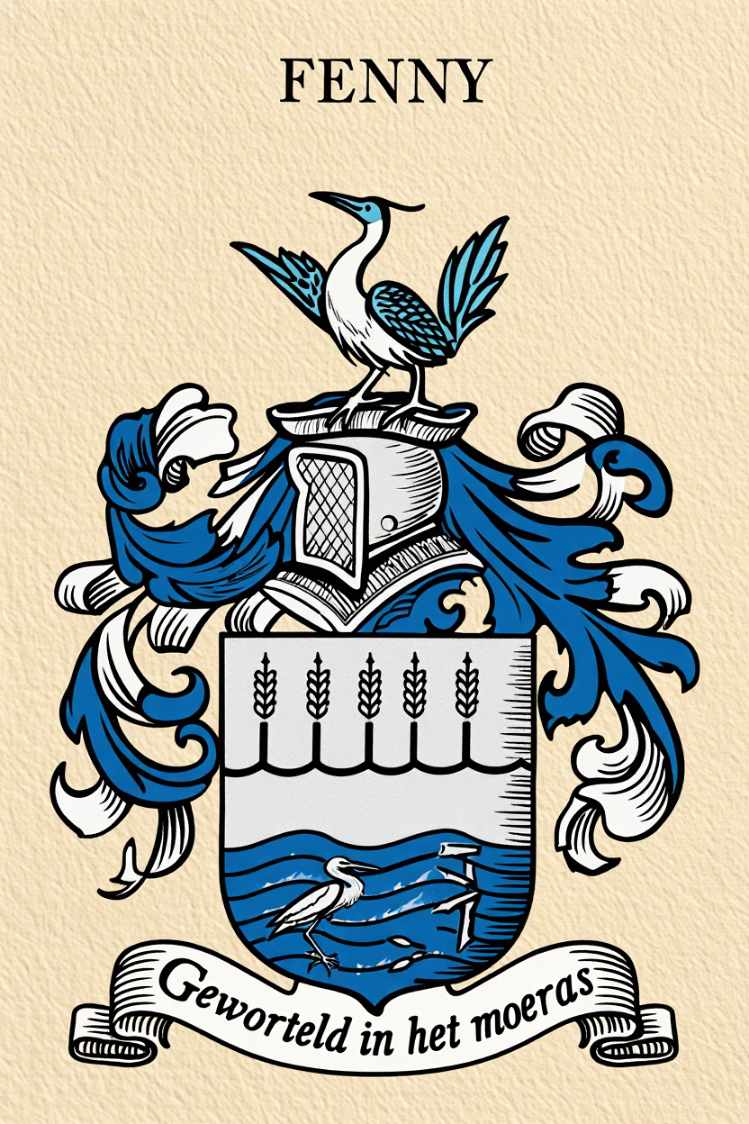 Familiewapen van de achternaam FENNY (vergrendeld)
