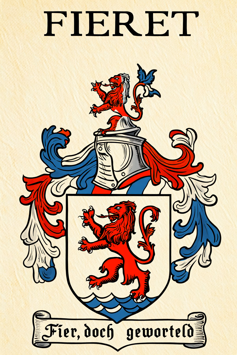 Familiewapen van de achternaam FIERET