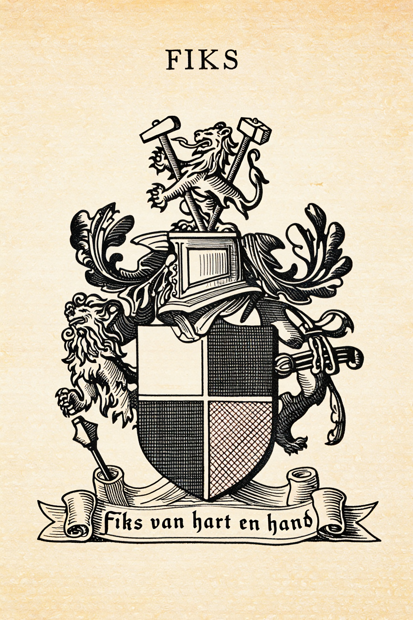Familiewapen van de achternaam FIKS (vergrendeld)