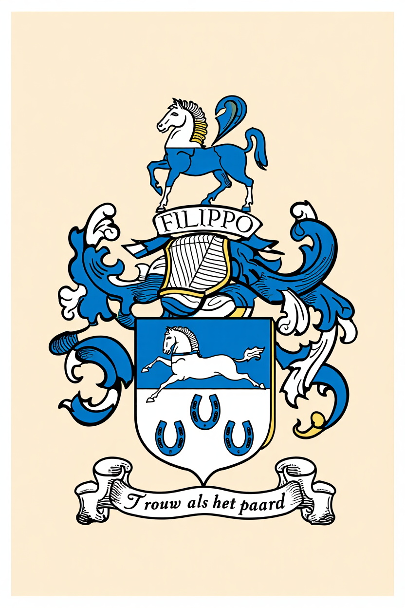 Familiewapen van de achternaam FILIPPO (vergrendeld)
