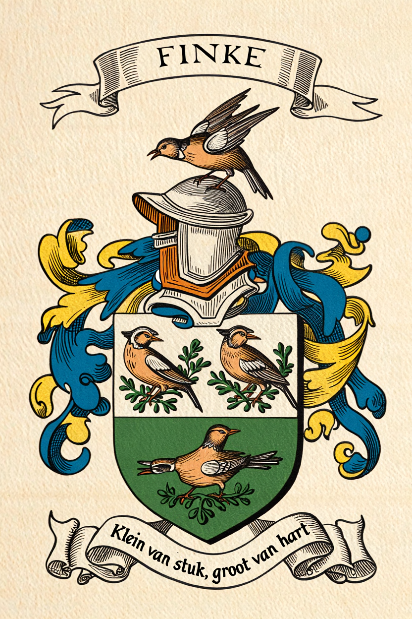 Familiewapen van de achternaam FINKE