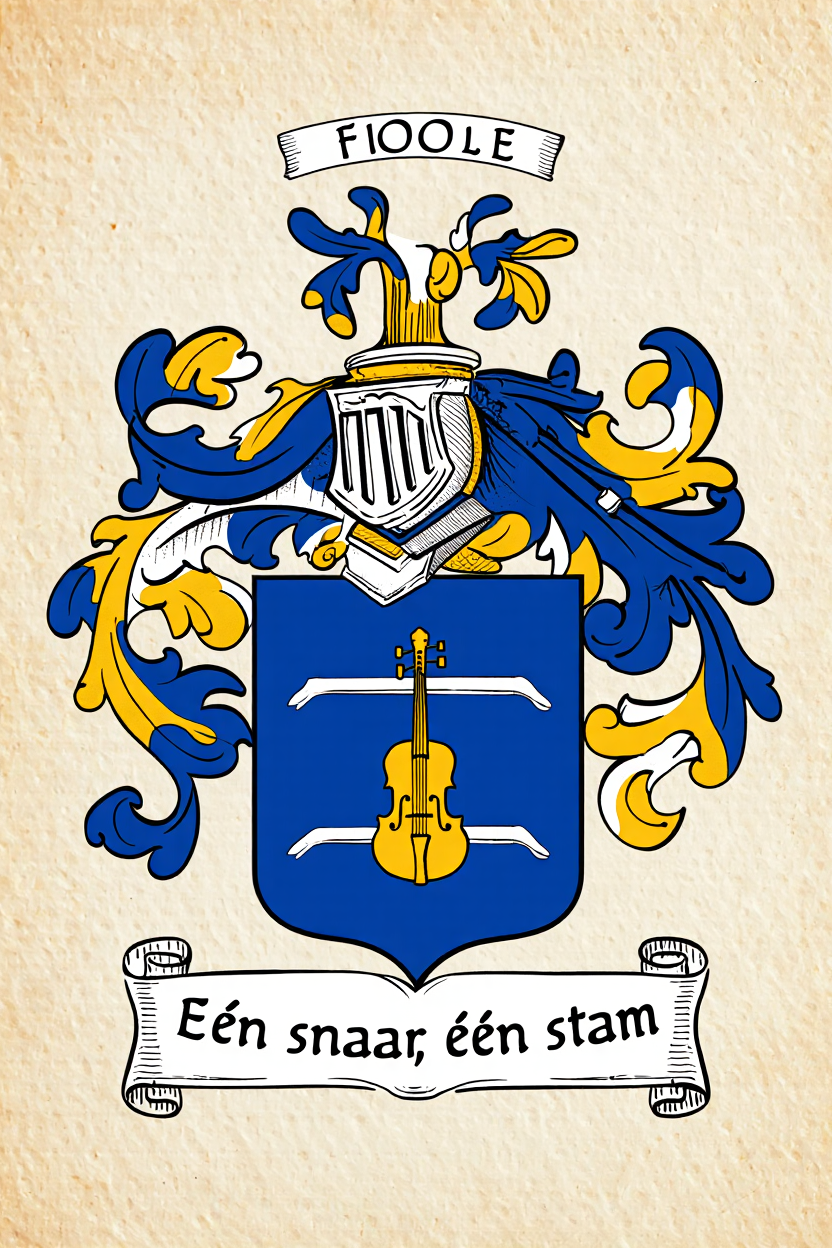 Familiewapen van de achternaam FIOOLE (vergrendeld)