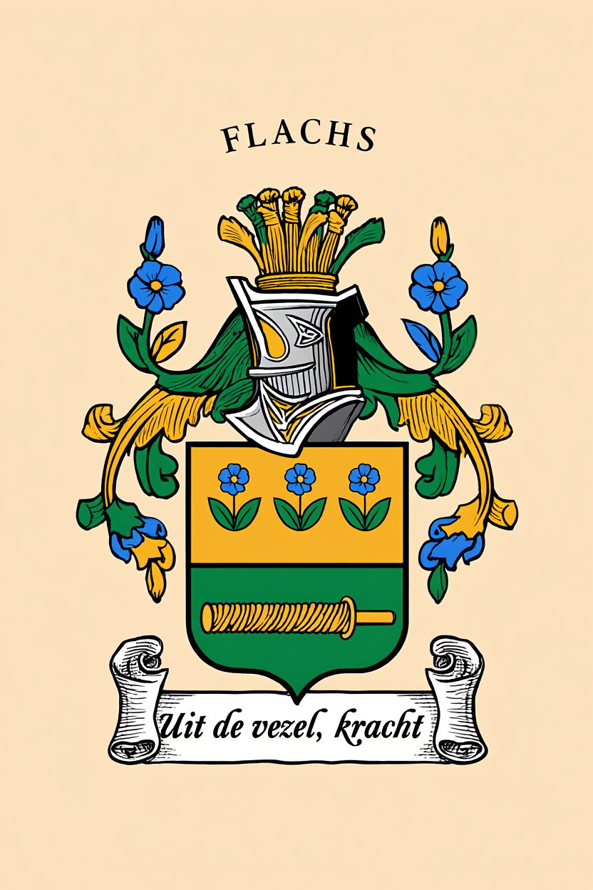 Familiewapen van de achternaam FLACHS (vergrendeld)