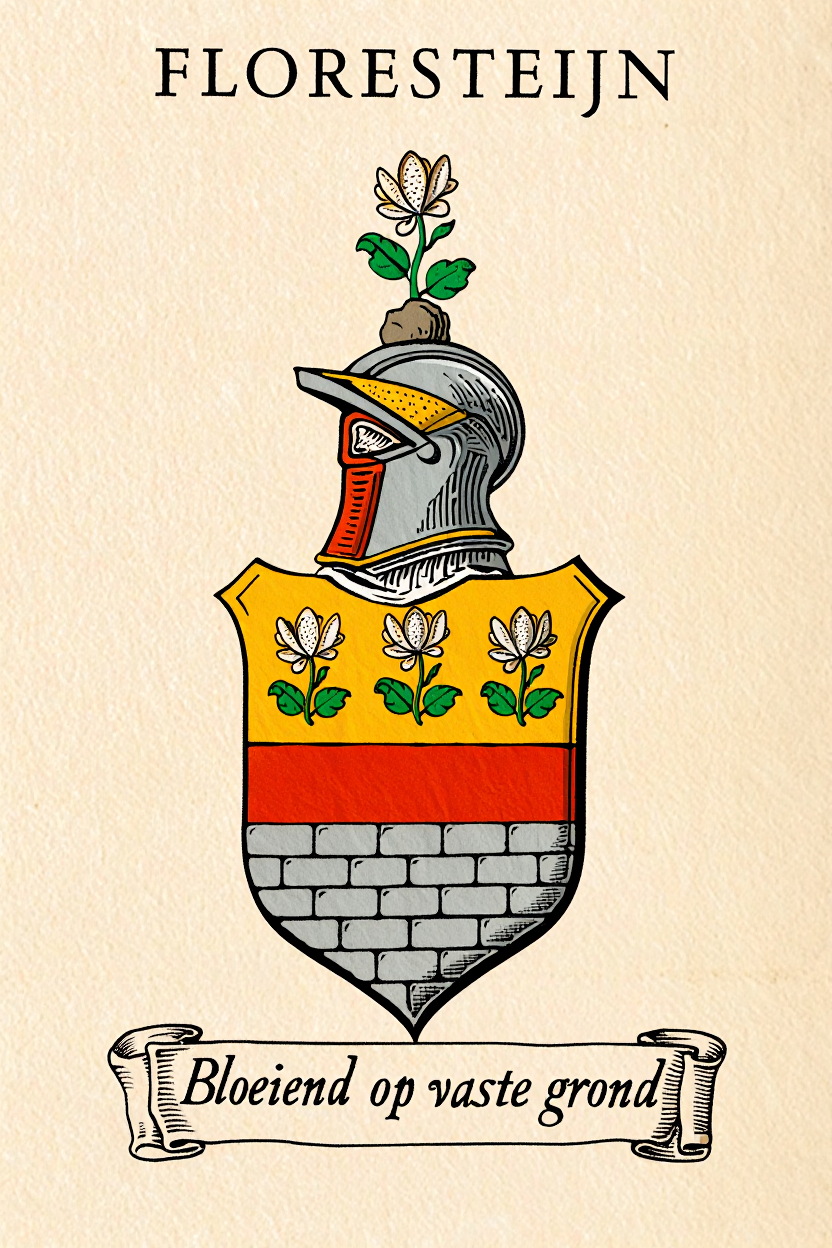 Familiewapen van de achternaam FLORESTEIJN (vergrendeld)