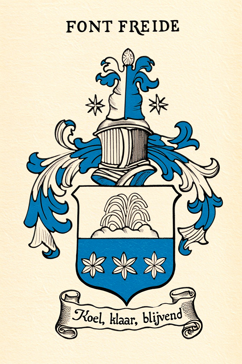Familiewapen van de achternaam FONT FREIDE
