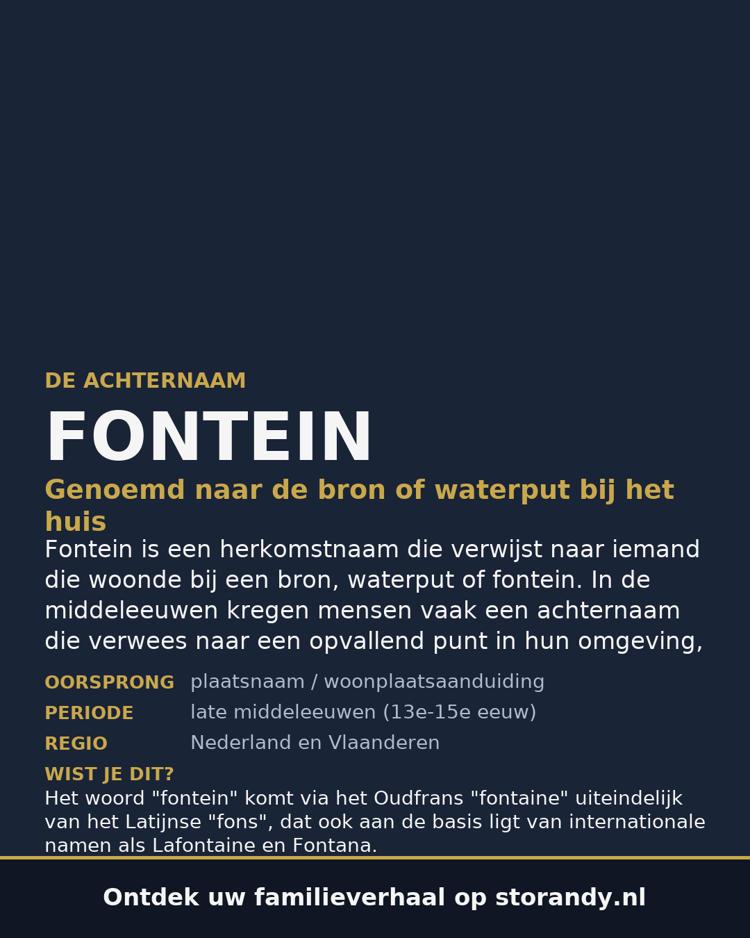 Familiewapen van de achternaam FONTEIN