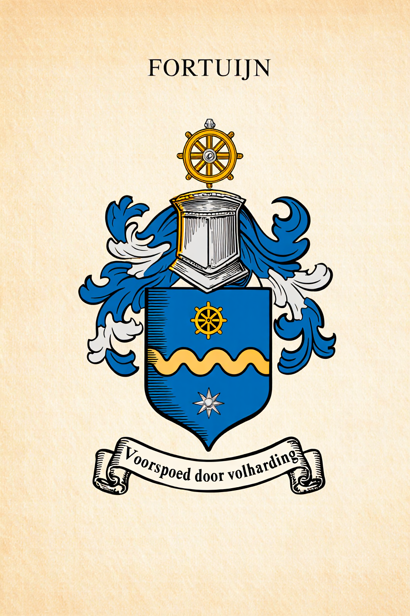 Familiewapen van de achternaam FORTUIJN (vergrendeld)