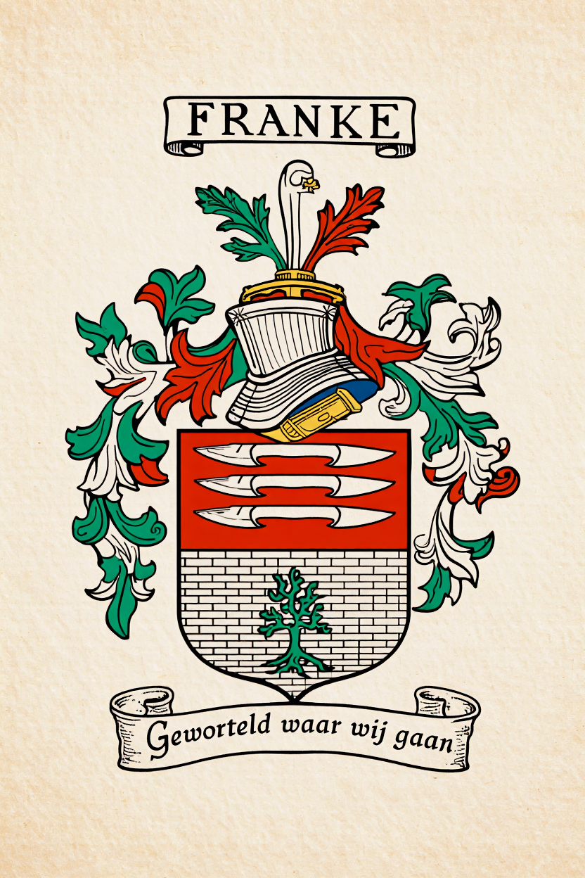 Familiewapen van de achternaam FRANKE