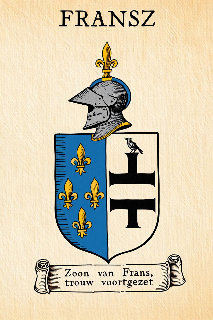 Familiewapen van de achternaam FRANSZ (vergrendeld)
