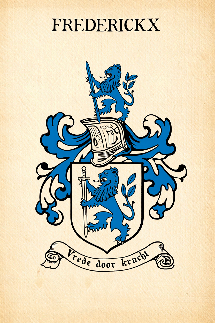 Familiewapen van de achternaam FREDERICKX