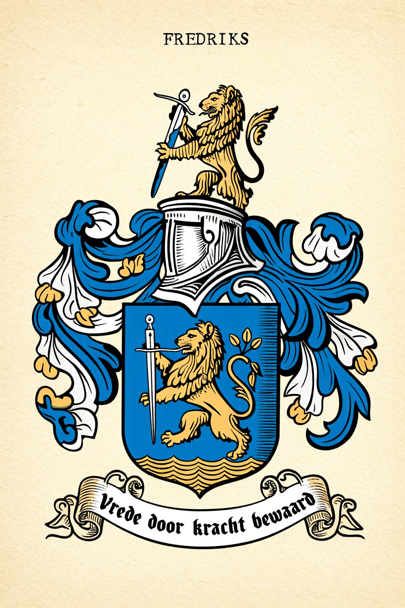 Familiewapen van de achternaam FREDRIKS
