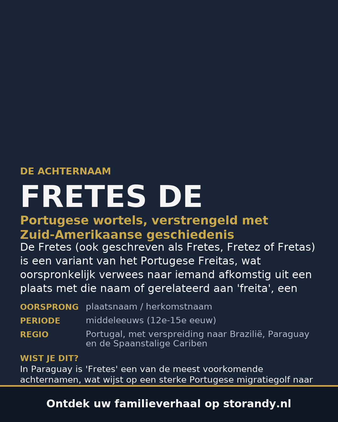 Familiewapen van de achternaam FRETES DE (vergrendeld)