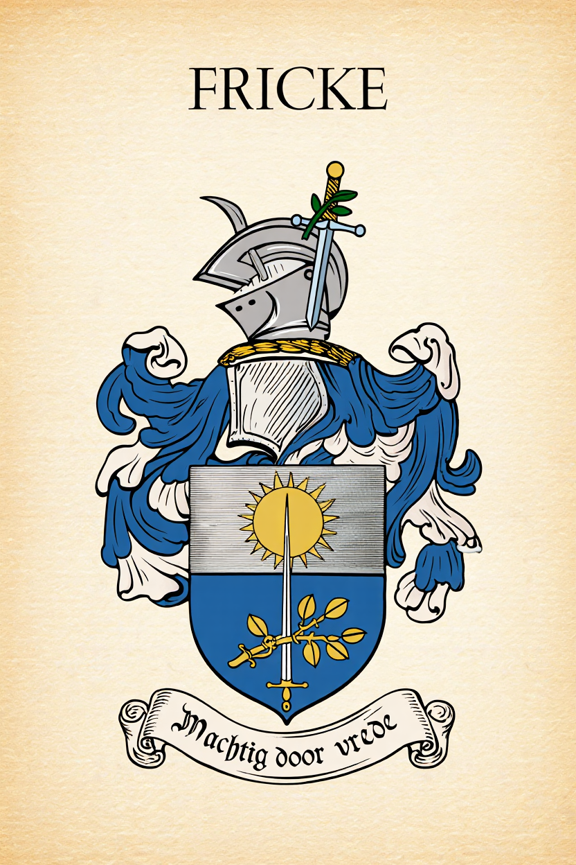 Familiewapen van de achternaam FRICKE