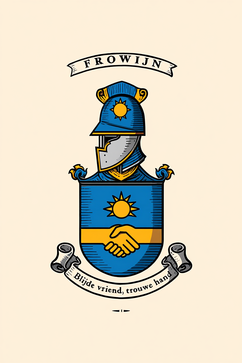 Familiewapen van de achternaam FROWIJN (vergrendeld)