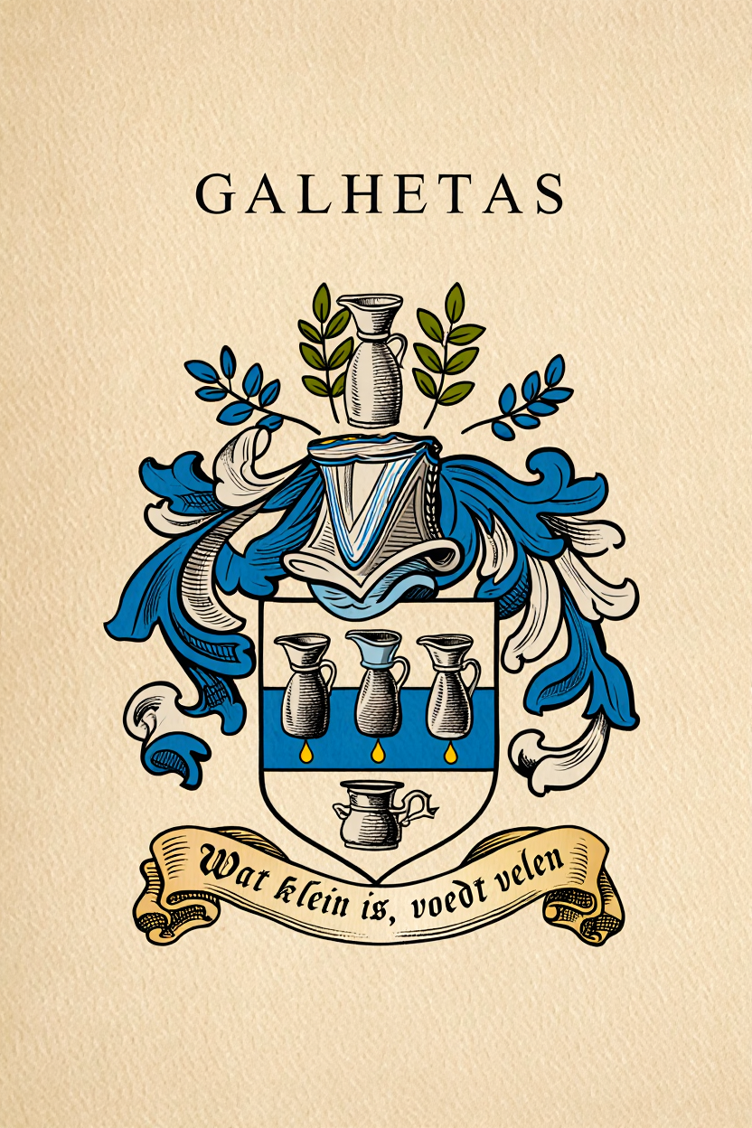 Familiewapen van de achternaam GALHETAS (vergrendeld)