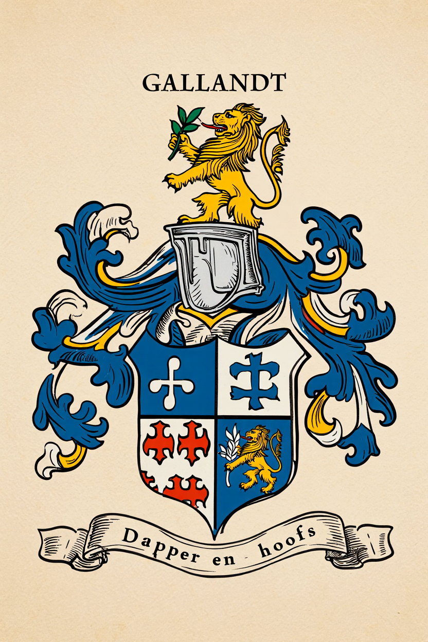 Familiewapen van de achternaam GALLANDT