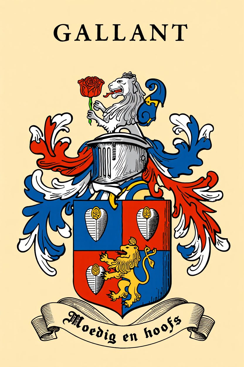 Familiewapen van de achternaam GALLANT