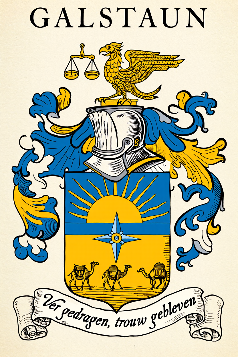 Familiewapen van de achternaam GALSTAUN