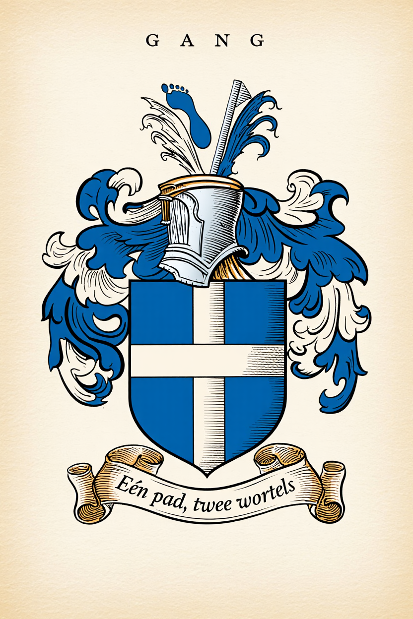 Familiewapen van de achternaam GANG (vergrendeld)