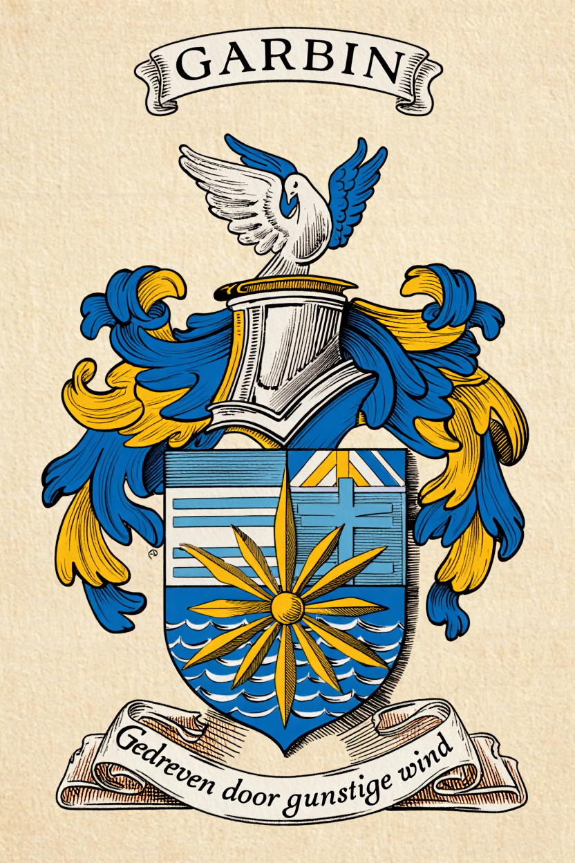Familiewapen van de achternaam GARBIN (vergrendeld)