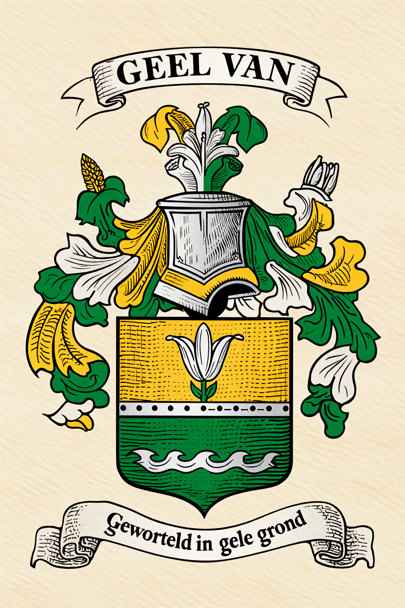 Familiewapen van de achternaam GEEL VAN