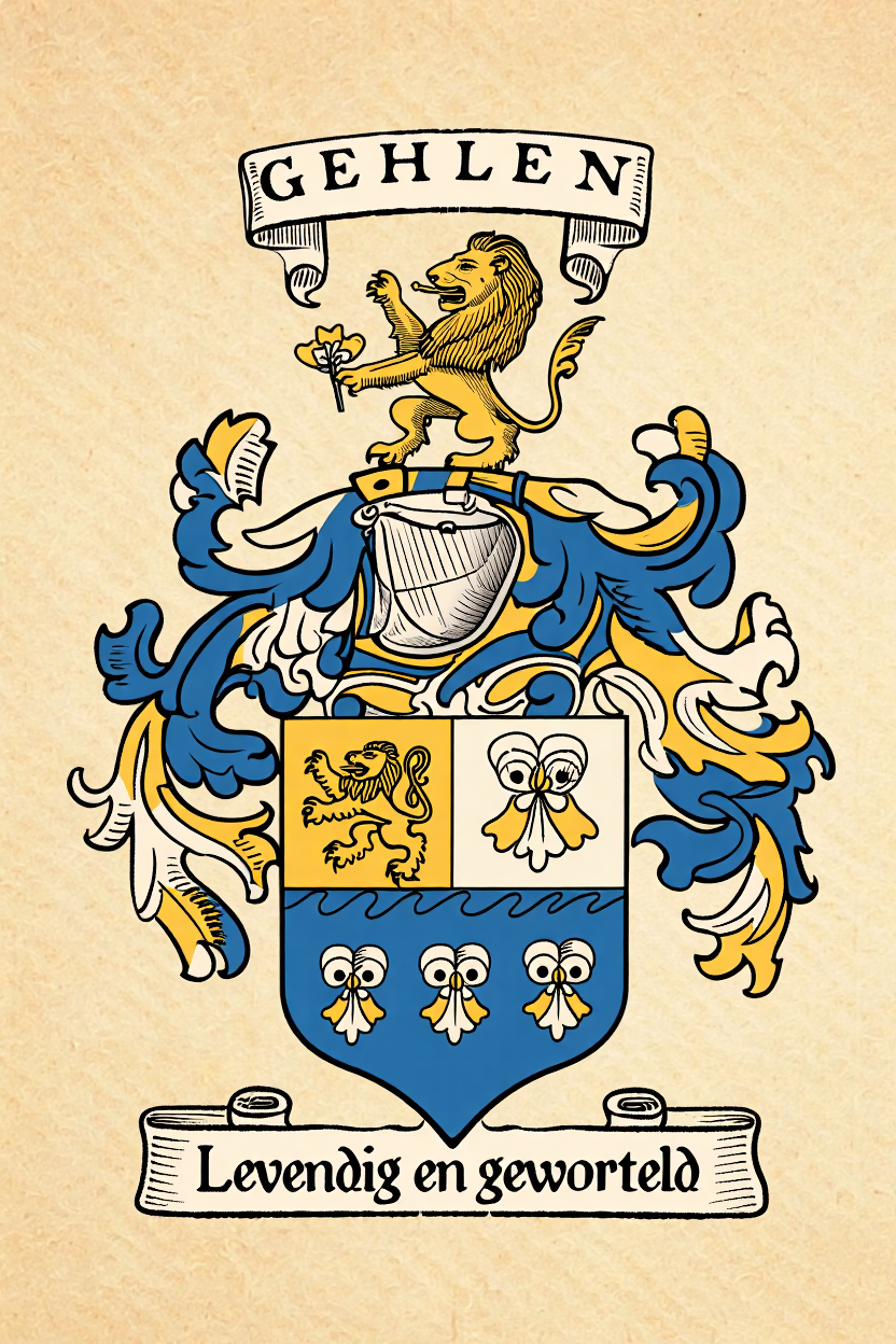 Familiewapen van de achternaam GEHLEN