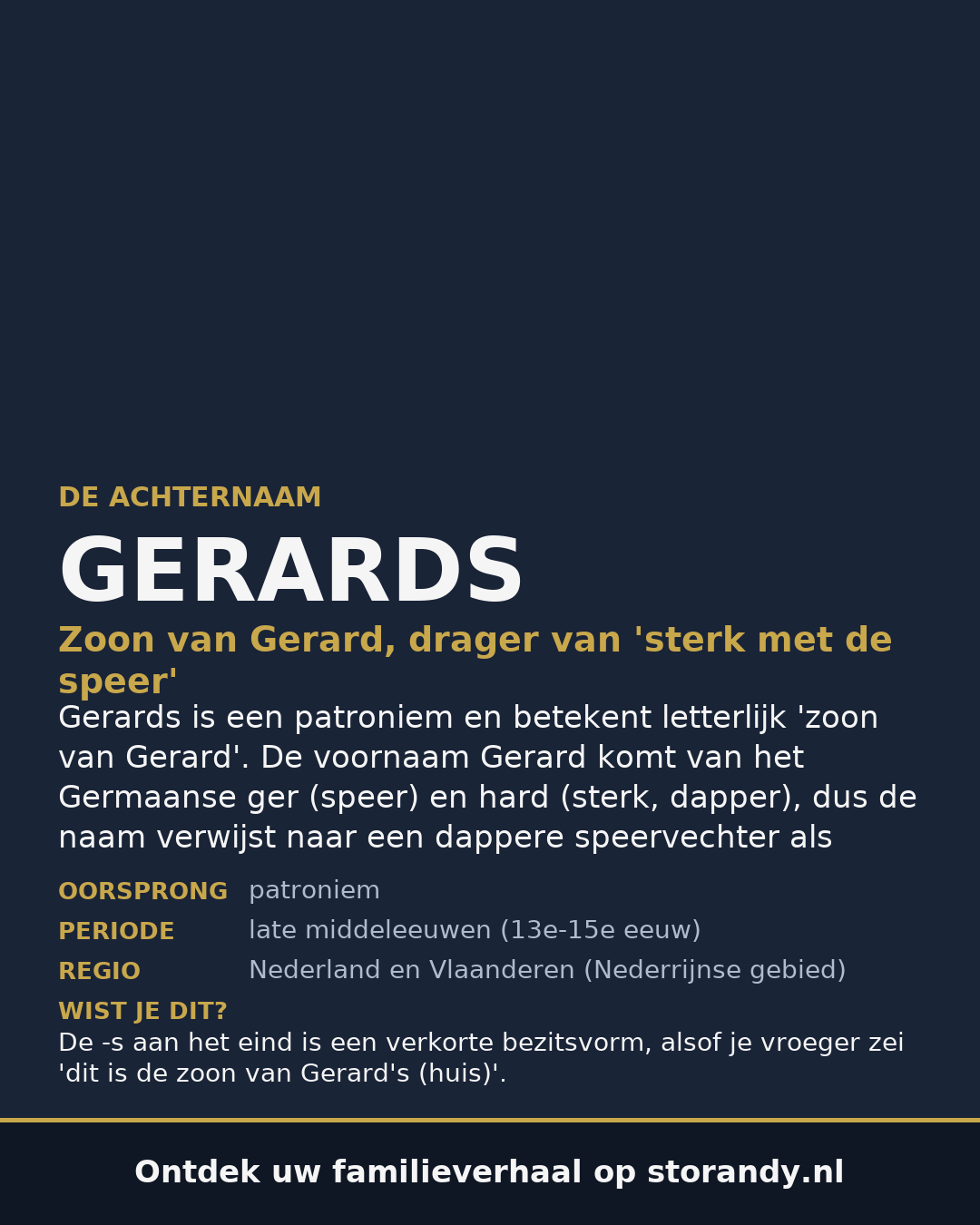 Familiewapen van de achternaam GERARDS