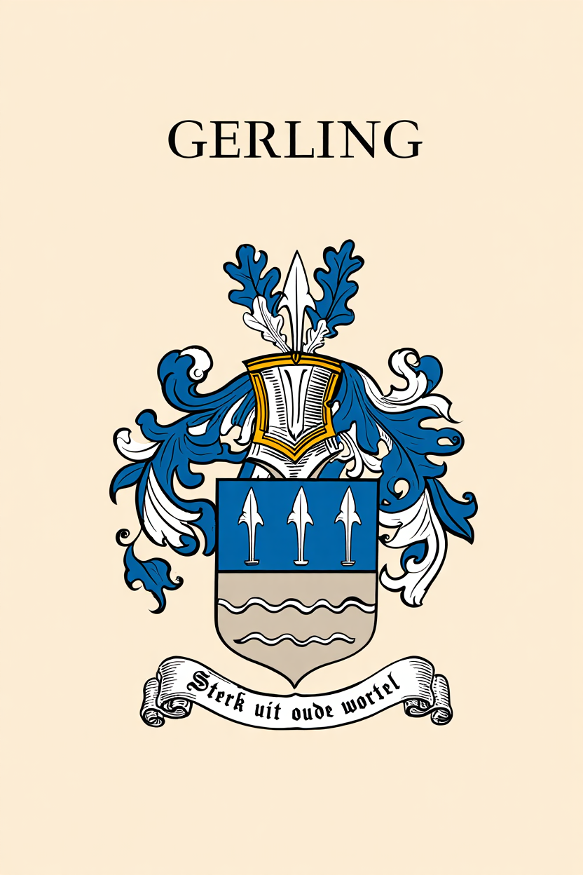 Familiewapen van de achternaam GERLING (vergrendeld)