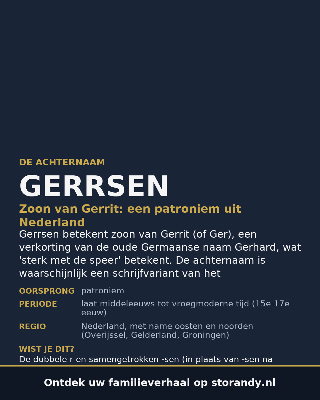 Familiewapen van de achternaam GERRSEN