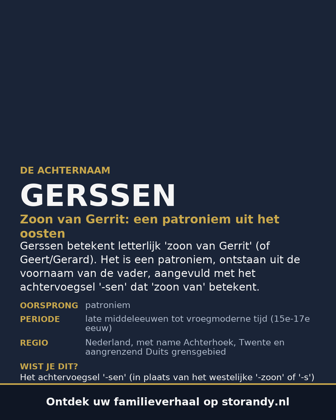 Familiewapen van de achternaam GERSSEN