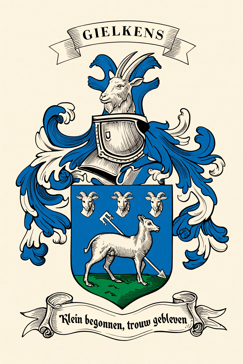 Familiewapen van de achternaam GIELKENS (vergrendeld)