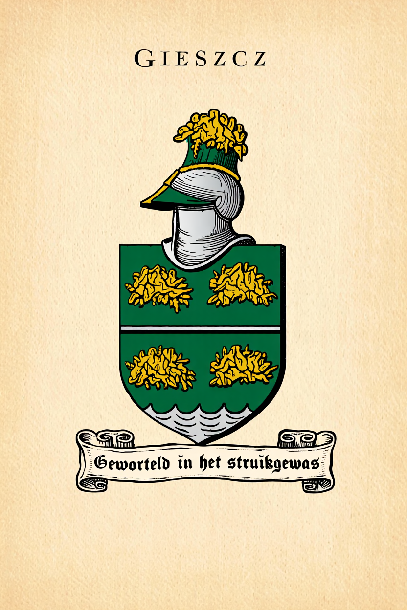 Familiewapen van de achternaam GIESZCZ (vergrendeld)