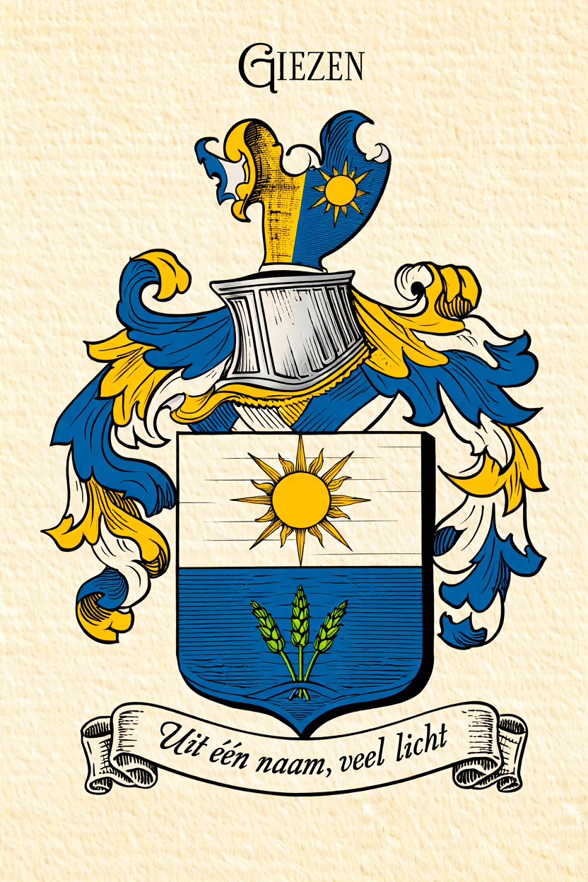 Familiewapen van de achternaam GIEZEN
