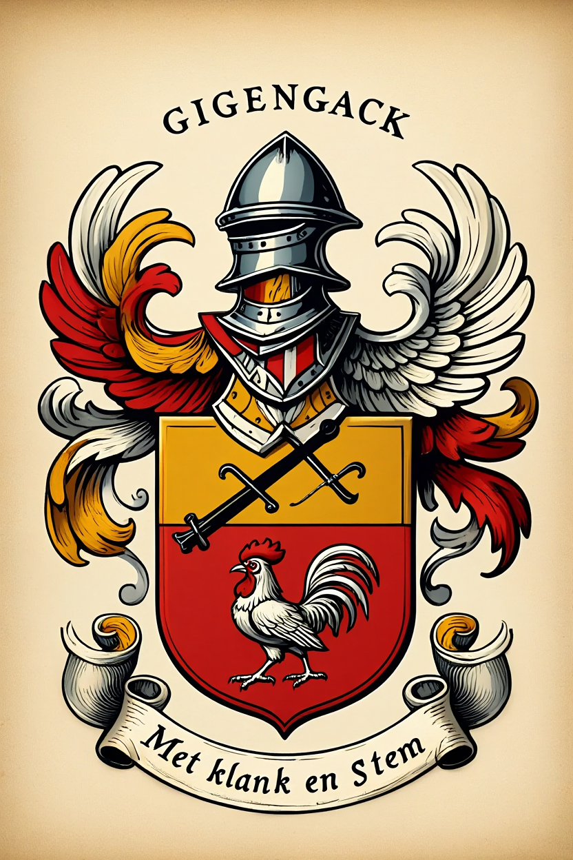 Familiewapen van de achternaam GIGENGACK (vergrendeld)