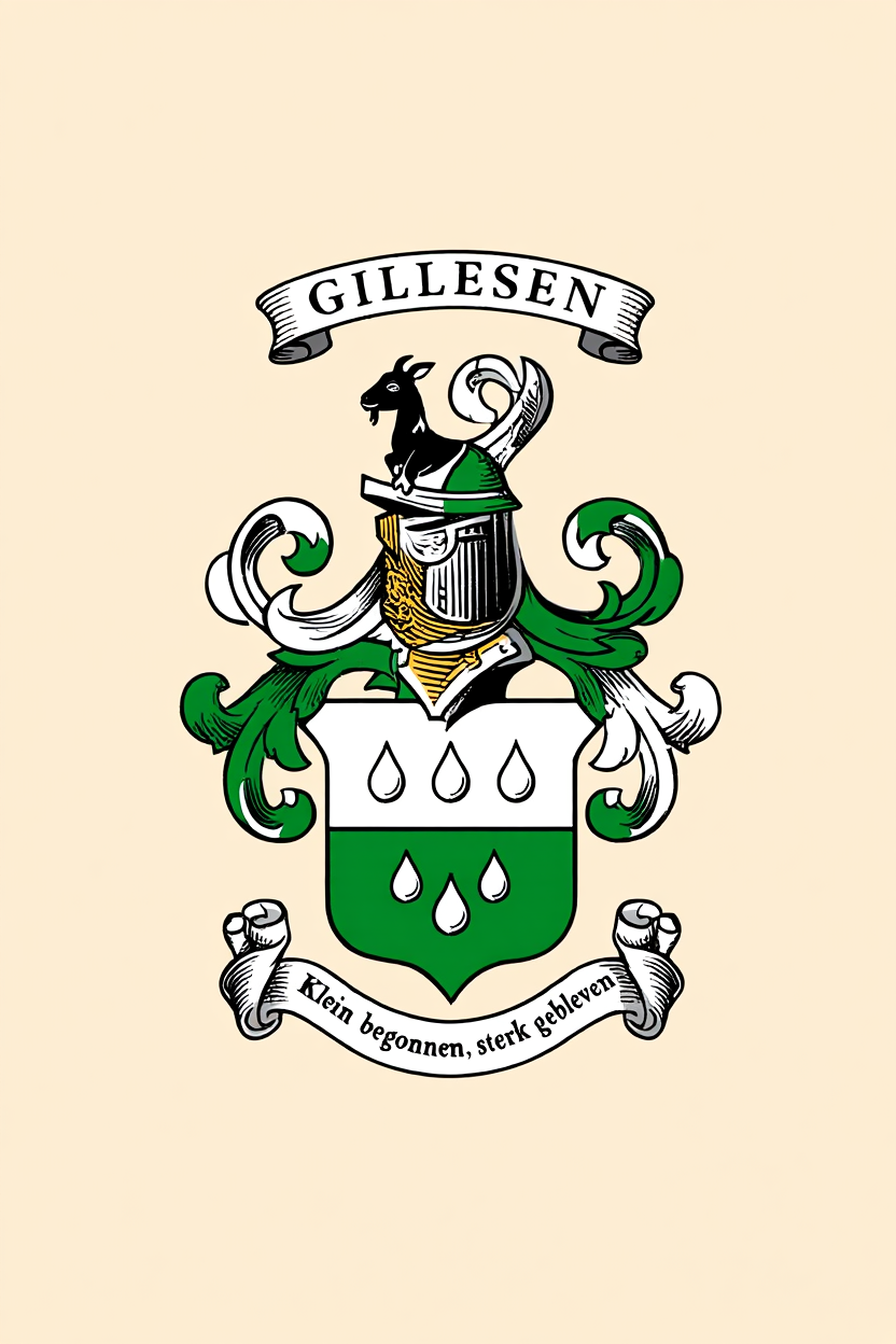 Familiewapen van de achternaam GILLESEN (vergrendeld)