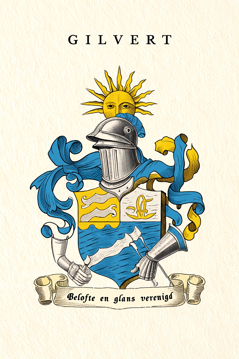 Familiewapen van de achternaam GILVERT